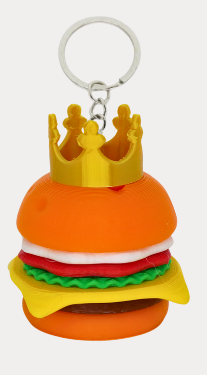 Chaveiro hambúrguer desmontável Burger King